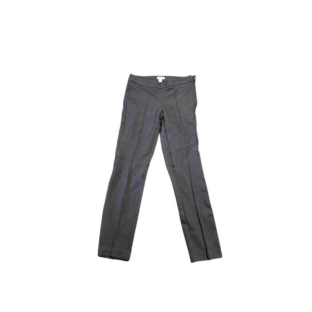 Kenar Women's Size 2 Black & Cream Pattern Skinny Dress Pants